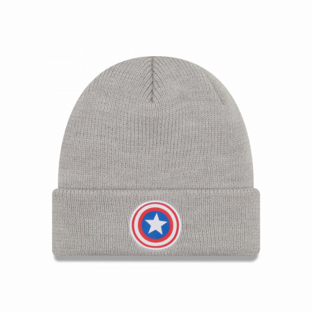 Captain America Symbol Cuffed Beanie